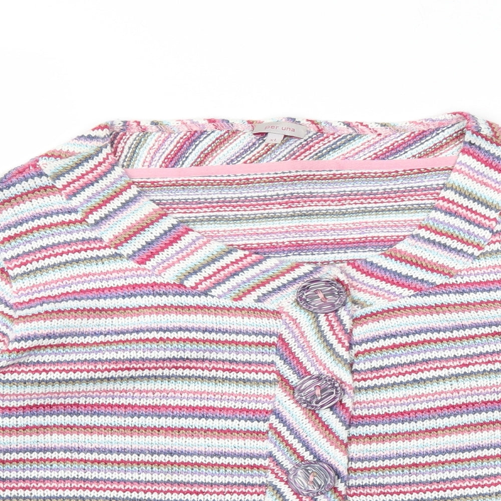 Per Una Womens Multicoloured   Cardigan Jumper Size XL