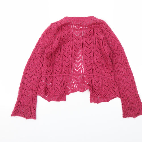 Autograph Girls Pink   Cardigan Jumper Size 7-8 Years