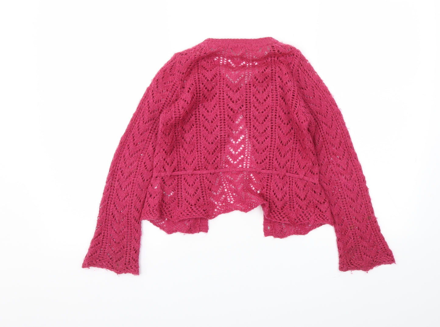 Autograph Girls Pink   Cardigan Jumper Size 7-8 Years