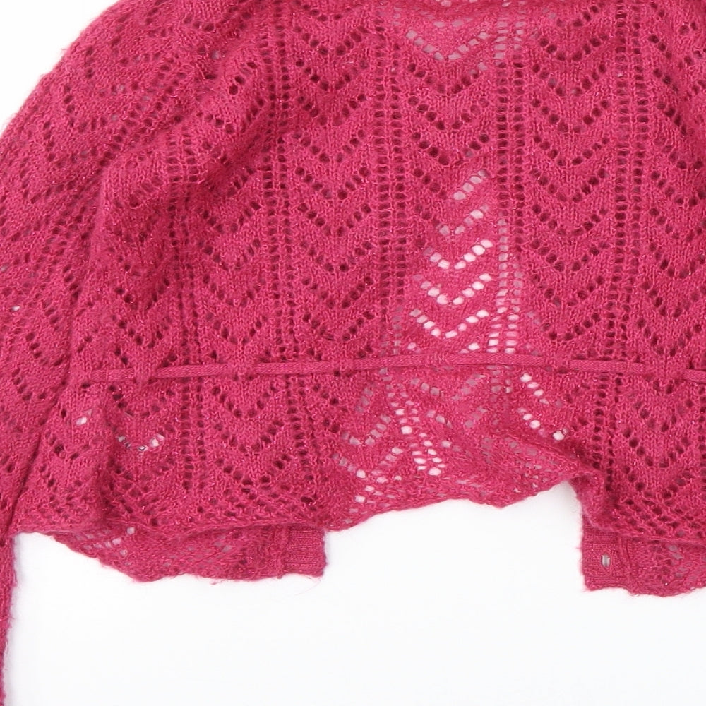 Autograph Girls Pink   Cardigan Jumper Size 7-8 Years