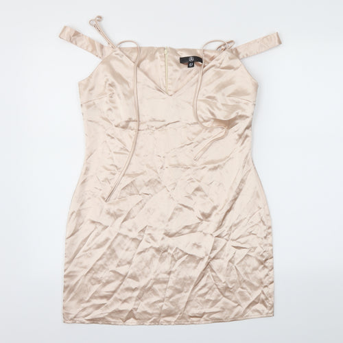 Missguided Womens Pink   Fit & Flare  Size 10