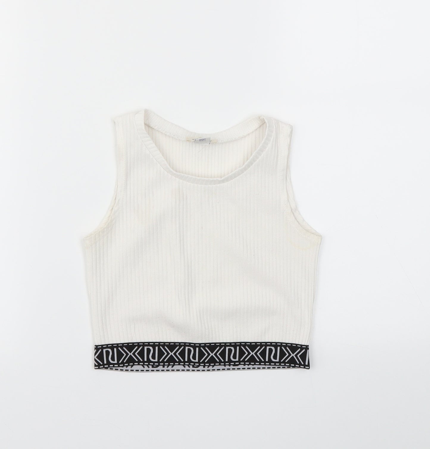 River Island Girls White   Basic T-Shirt Size 9-10 Years