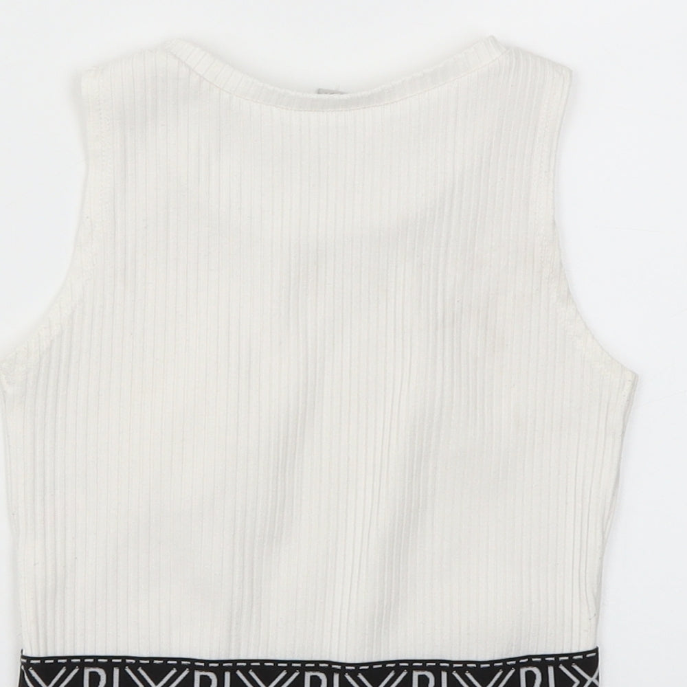 River Island Girls White   Basic T-Shirt Size 9-10 Years