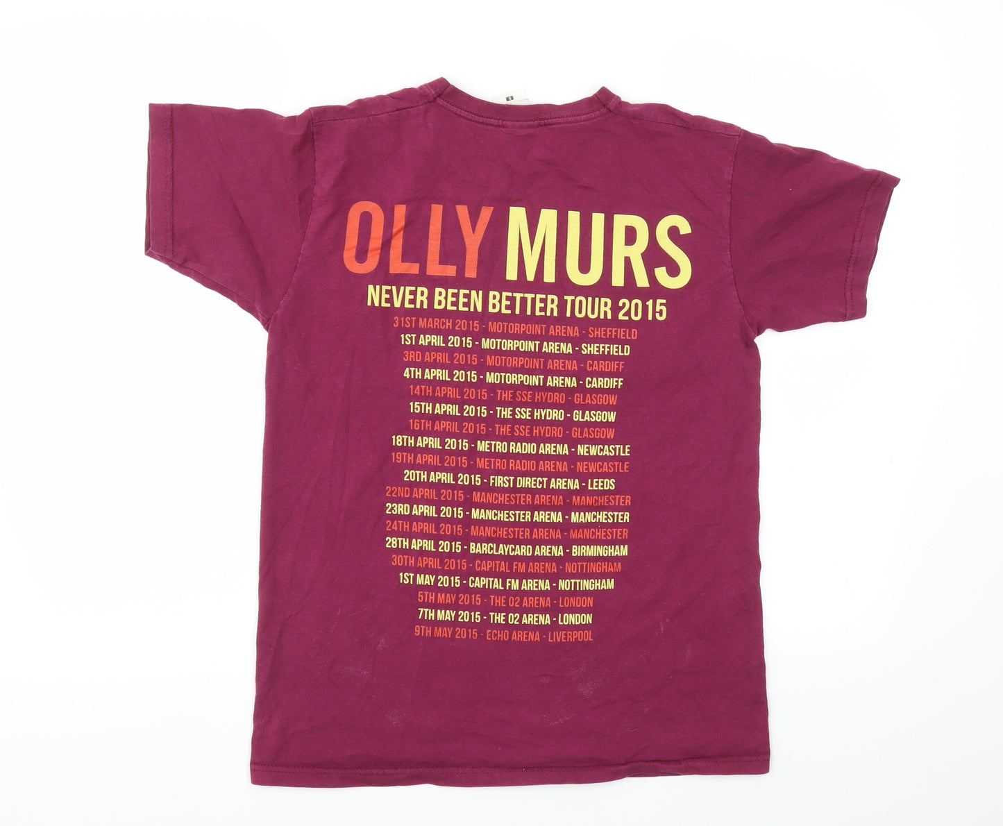 OLLY  MURS Mens Purple    T-Shirt Size S
