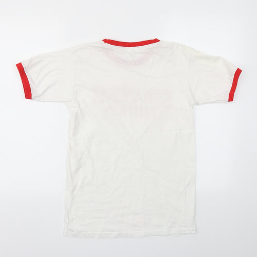 Fruit of the Loom Womens White   Basic T-Shirt Size S