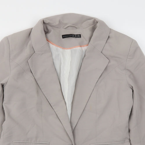 Primark Womens Grey   Jacket Blazer Size 10