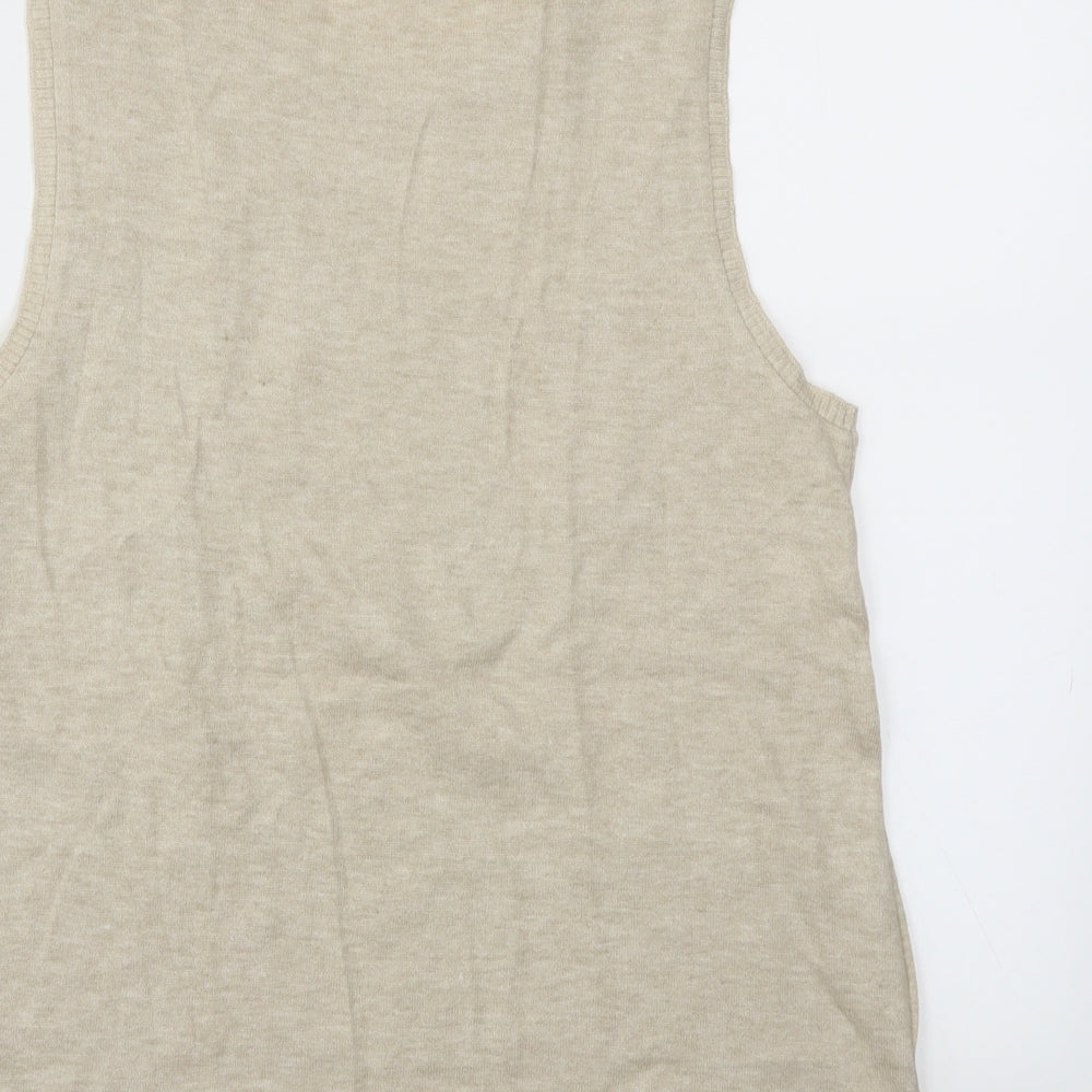 Zara Womens Beige   Basic T-Shirt Size M