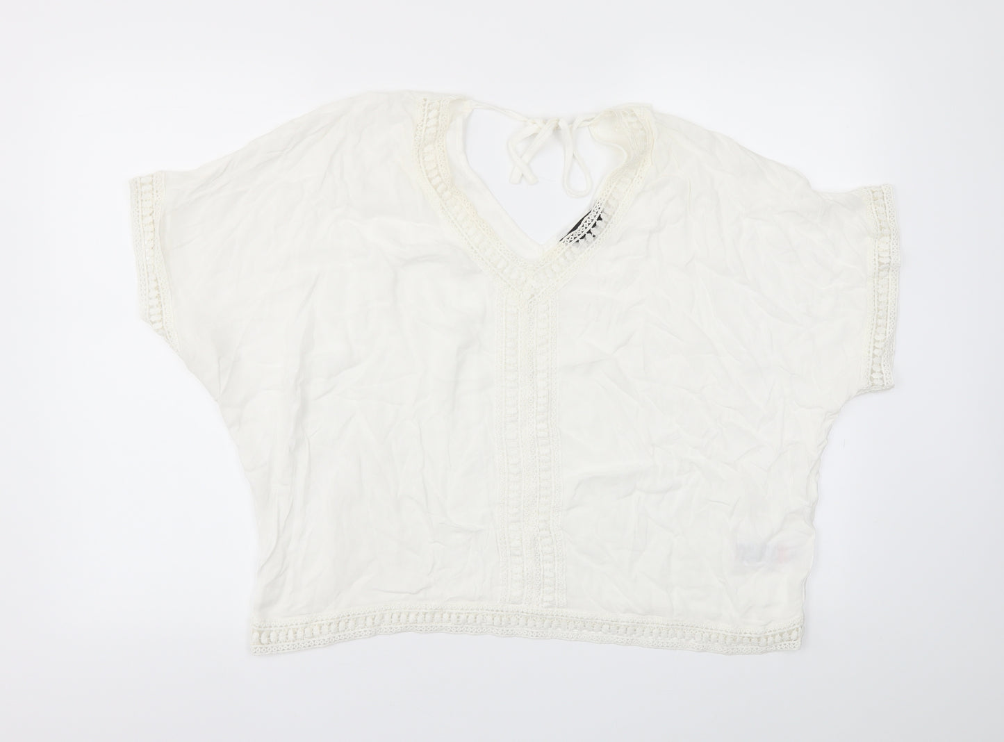 New Look Womens White   Basic T-Shirt Size 12