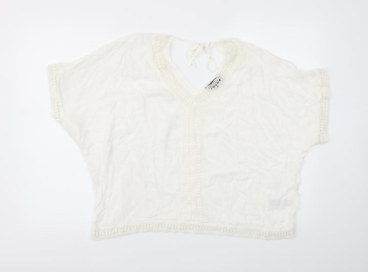 New Look Womens White   Basic T-Shirt Size 12