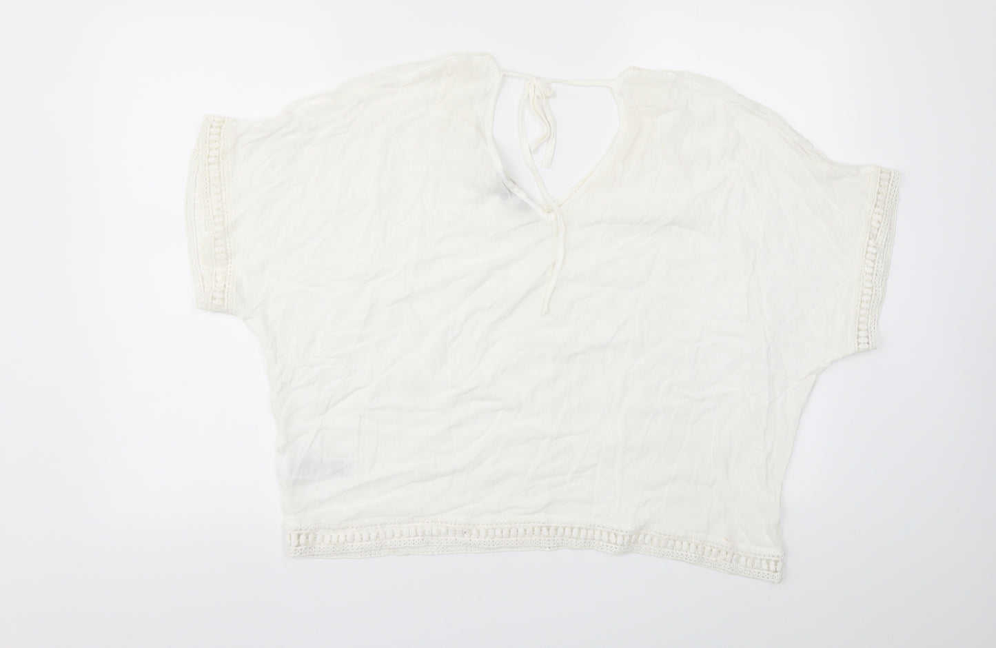 New Look Womens White   Basic T-Shirt Size 12