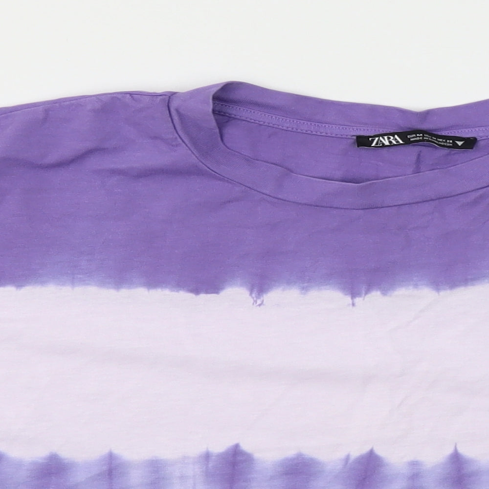 Zara Womens Purple   Basic T-Shirt Size M