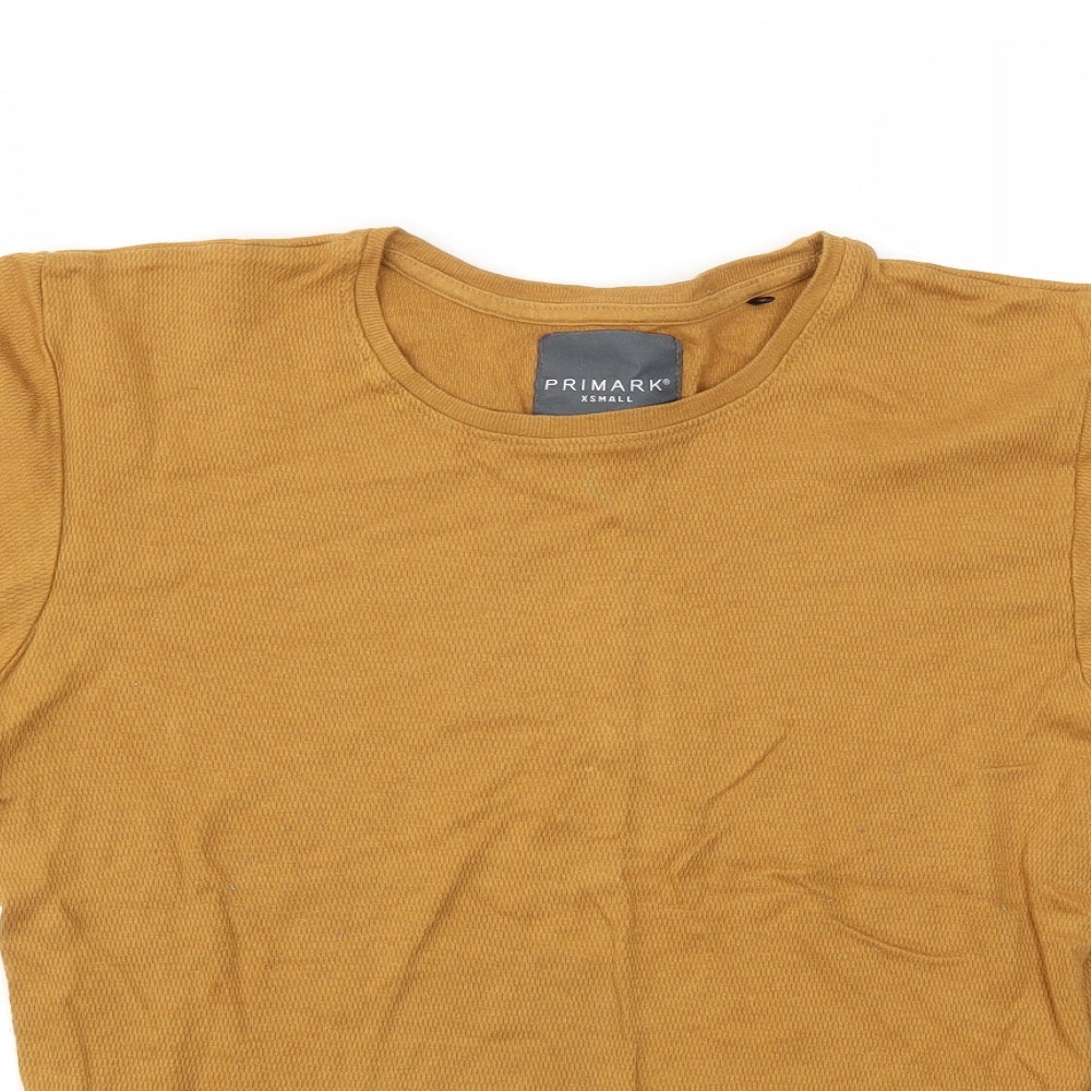 Primark Womens Brown   Basic T-Shirt Size XS