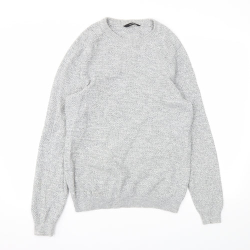 George Mens Grey   Pullover Sweatshirt Size S