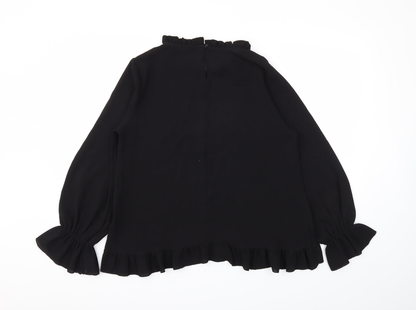 Preworn Womens Black   Basic Blouse Size L