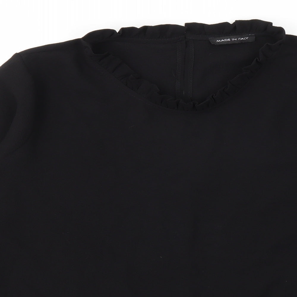 Preworn Womens Black   Basic Blouse Size L
