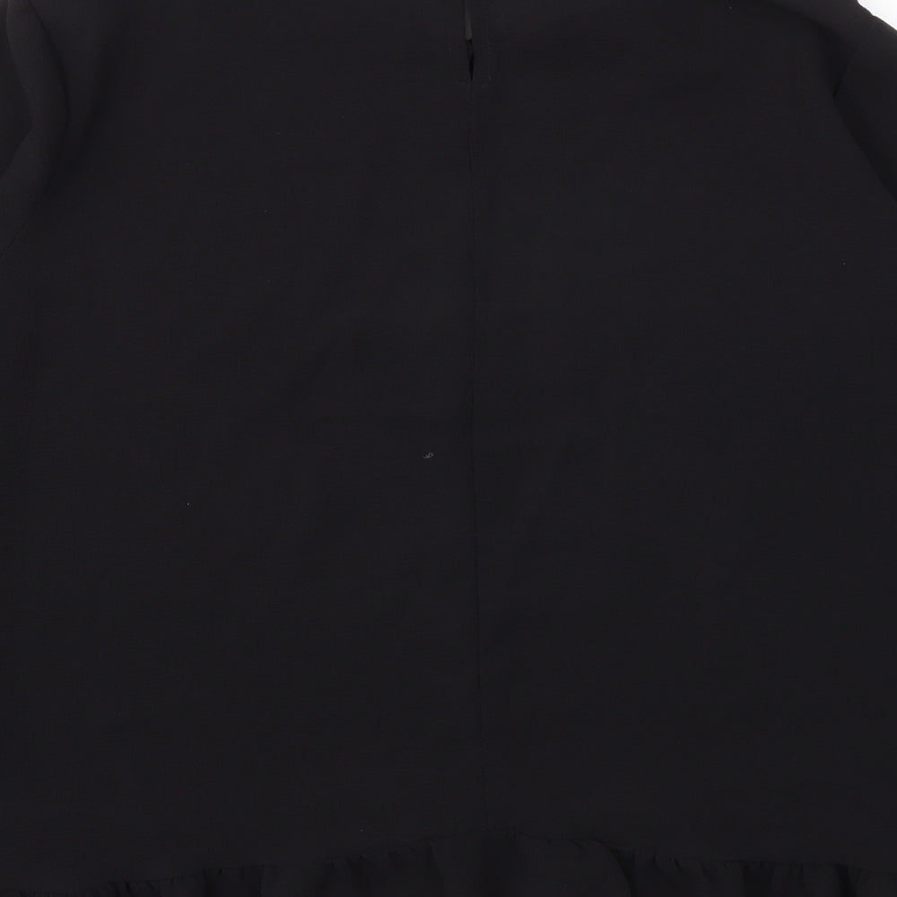 Preworn Womens Black   Basic Blouse Size L