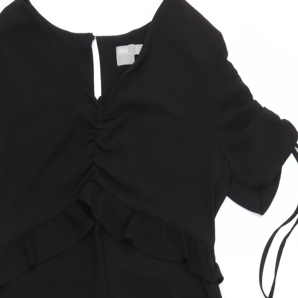 ASOS Womens Black   Fit & Flare  Size 16