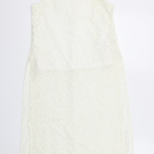 Quiz Womens Ivory   Basic T-Shirt Size 10