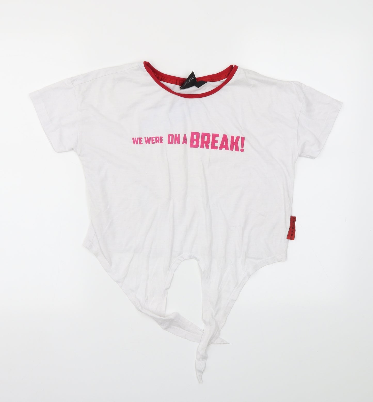 Primark Womens White   Basic T-Shirt Size 4