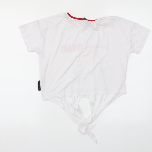 Primark Womens White   Basic T-Shirt Size 4