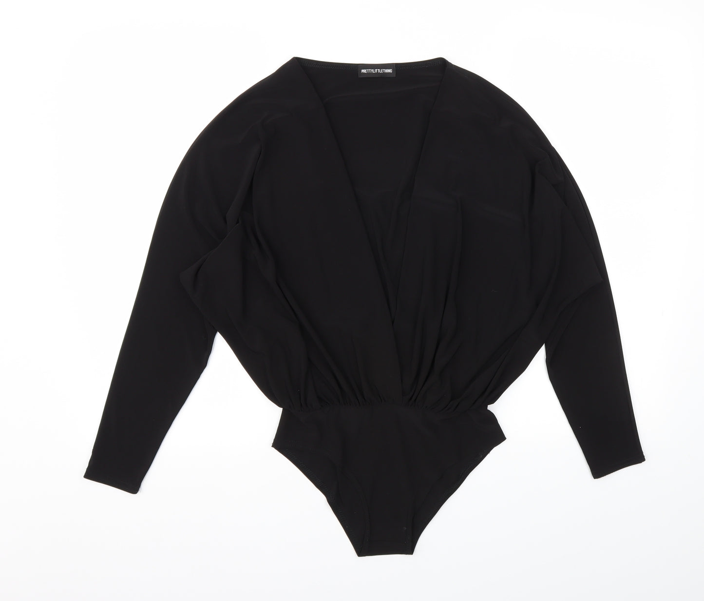 Pretty Little Thing  Womens Black   Bodysuit One-Piece Size 10