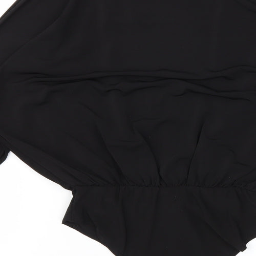 Pretty Little Thing  Womens Black   Bodysuit One-Piece Size 10