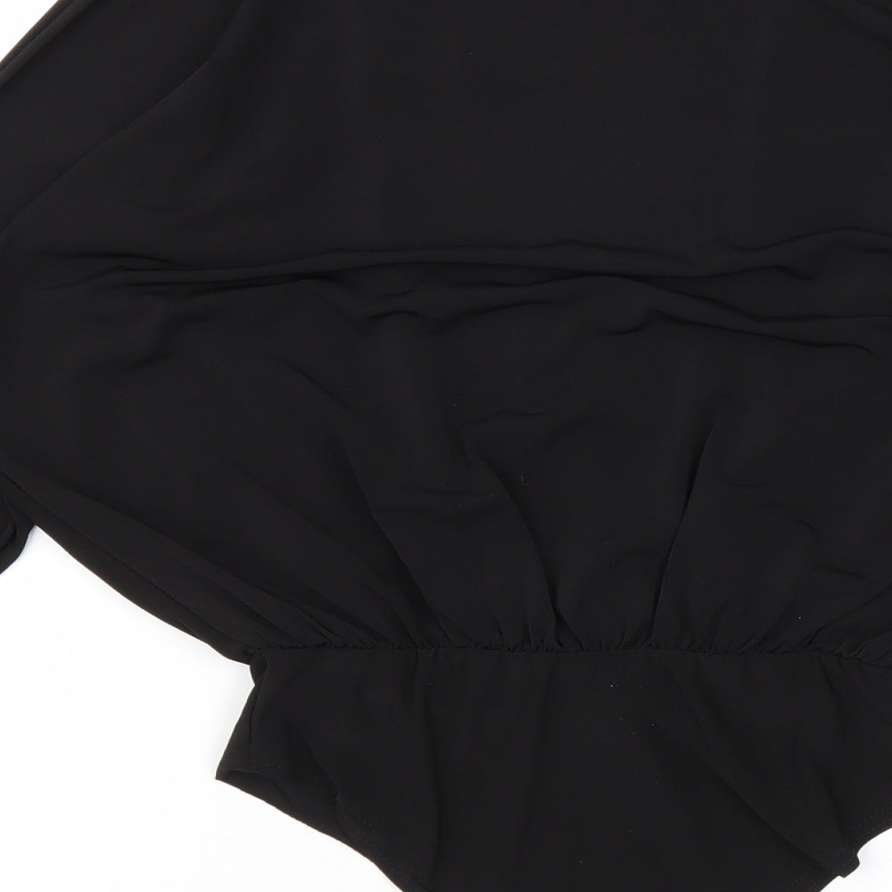 Pretty Little Thing  Womens Black   Bodysuit One-Piece Size 10