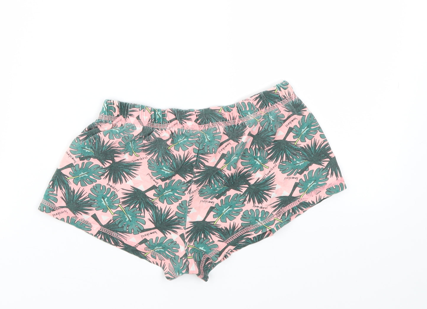 Primark Womens Green Floral  Cut-Off Shorts Size 2XS - Stretch waistband