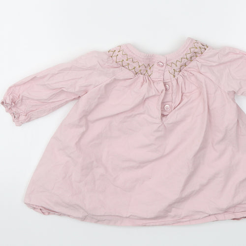 Matalan Girls Pink Floral  Fit & Flare  Size 6-9 Months