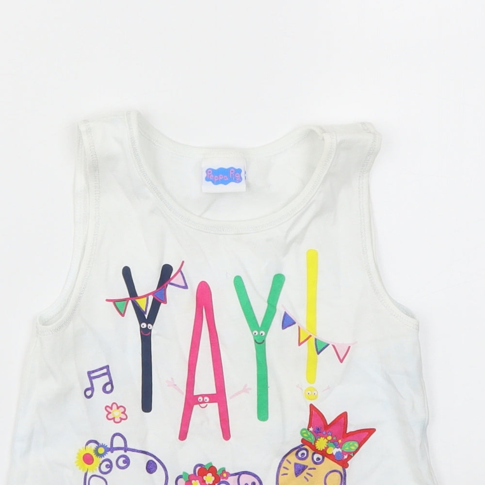 F&F Girls Multicoloured   Basic T-Shirt Size 5-6 Years