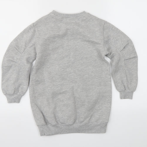 Zara Girls Grey   Pullover Jumper Size 6 Years