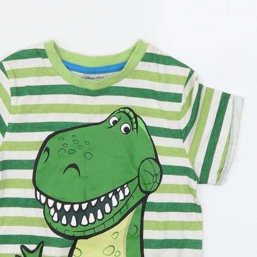 Nutmeg Boys Green Animal Print  Basic T-Shirt Size 3-4 Years
