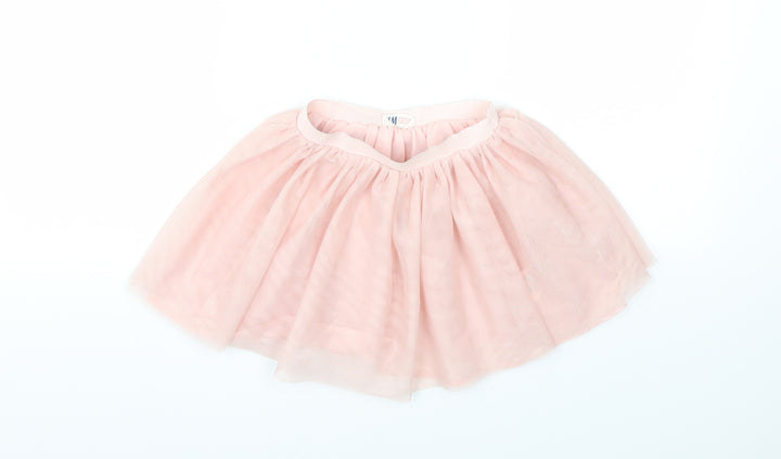 H&M Girls Orange Flare Skirt Size 3-4 Years