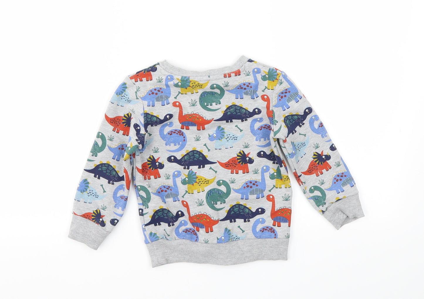 Blue Zoo Boys Multicoloured Animal Print  Pullover Jumper Size 2-3 Years