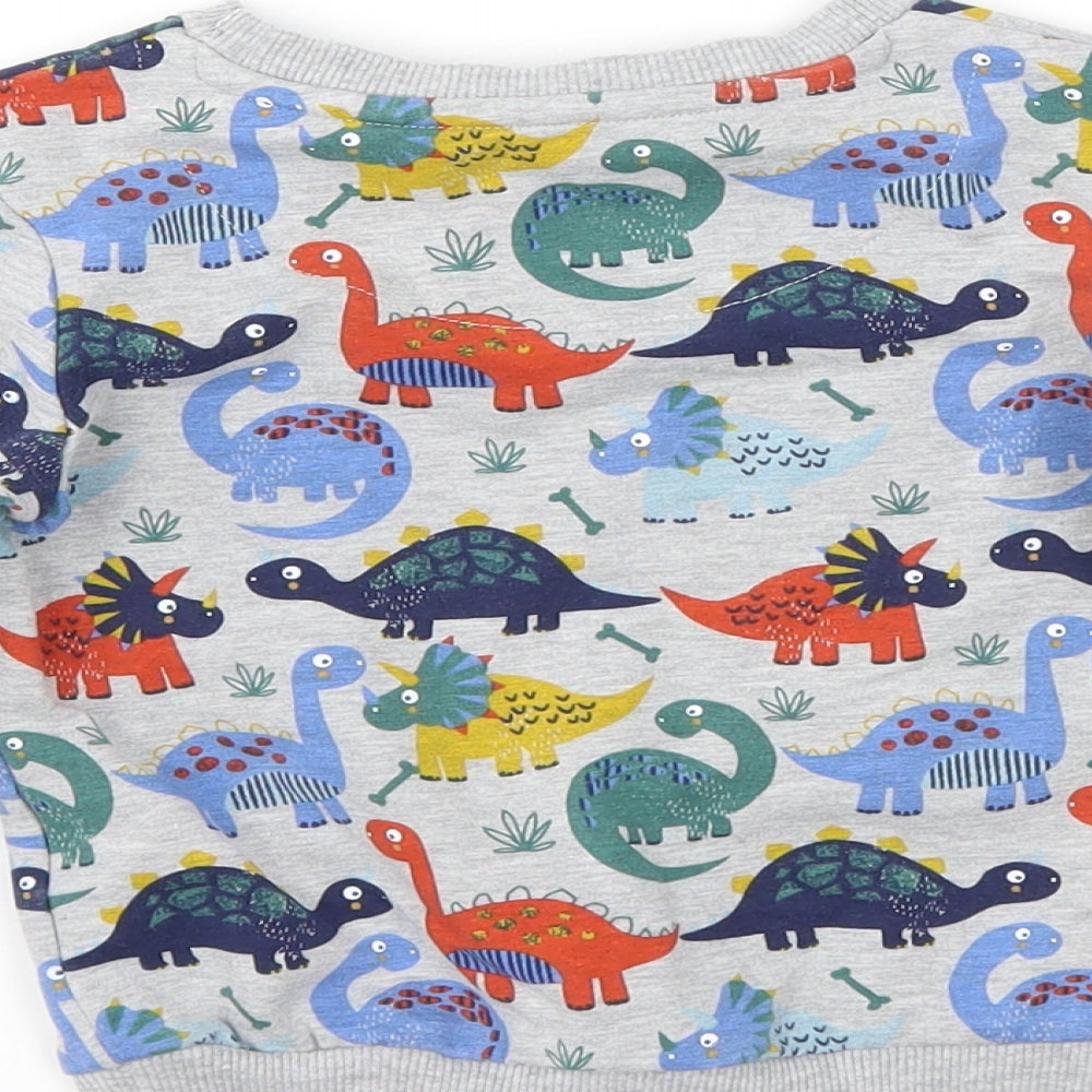 Blue Zoo Boys Multicoloured Animal Print  Pullover Jumper Size 2-3 Years
