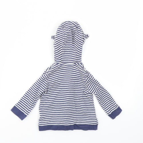 George Boys Blue Striped  Basic Jacket Jacket Size 3-6 Months