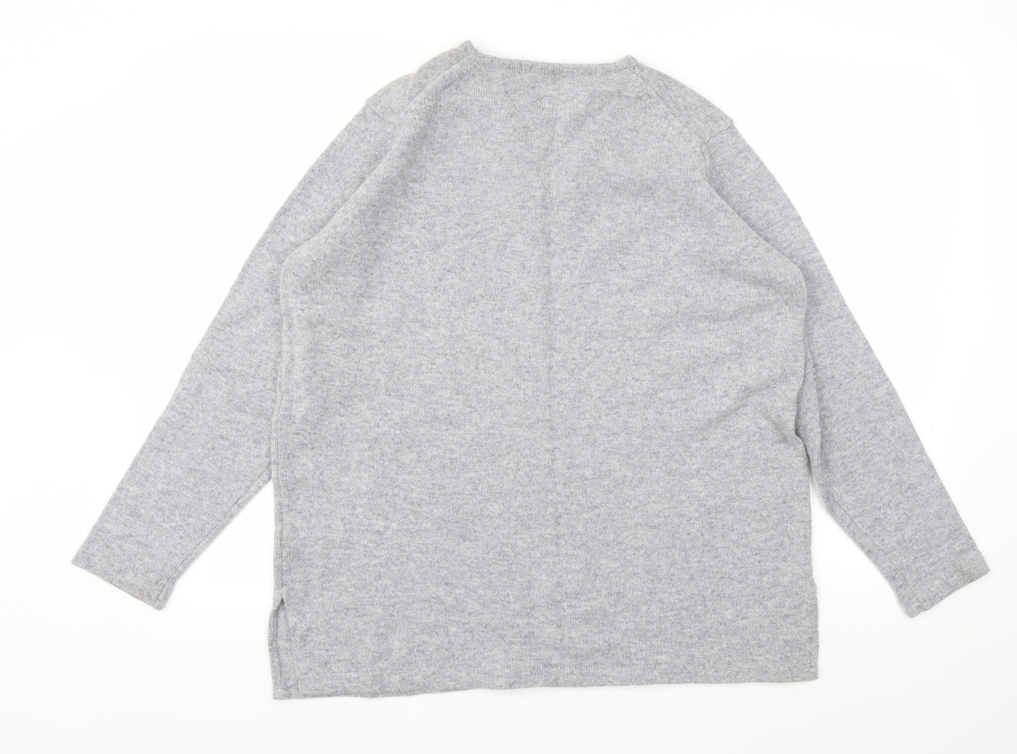 M&S Womens Grey   Pullover Jumper Size 16