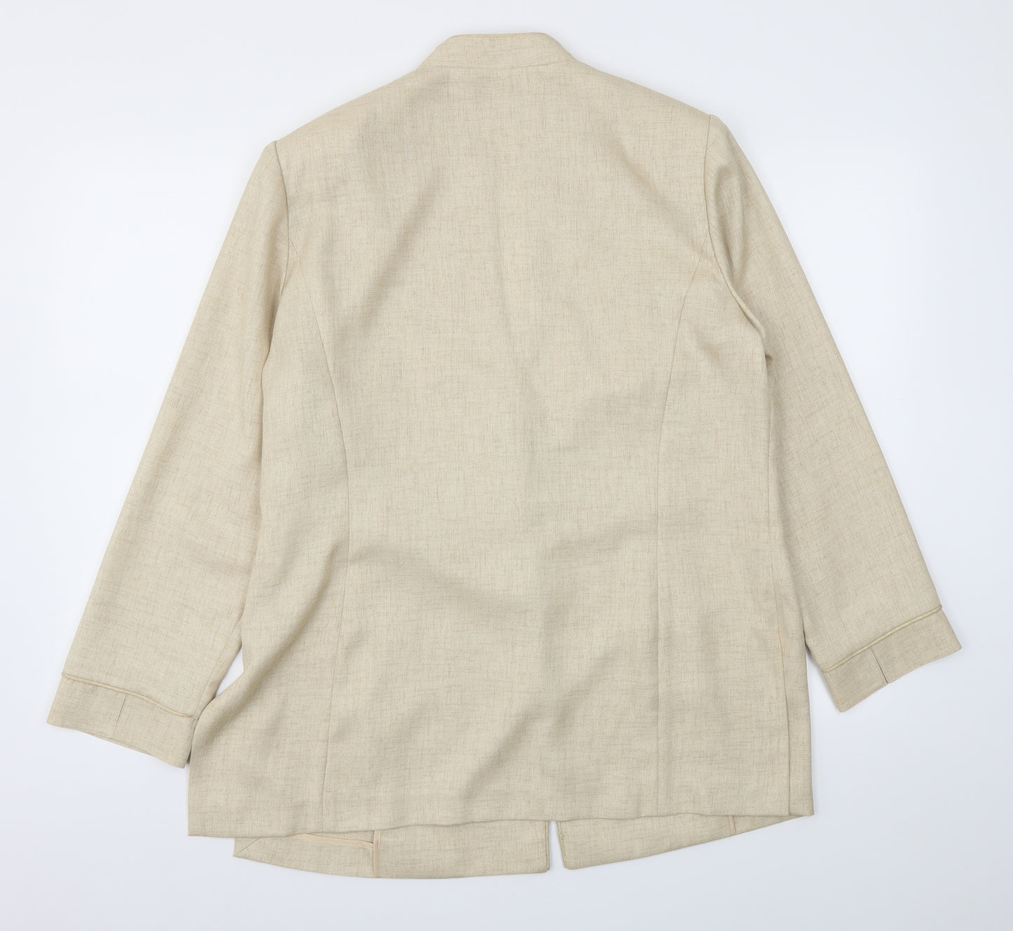 Jacques Vert Womens Beige   Jacket Blazer Size 16