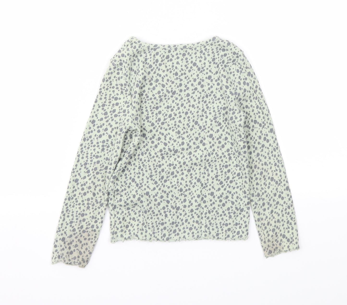 NEXT Girls Green Animal Print  Basic T-Shirt Size 2-3 Years
