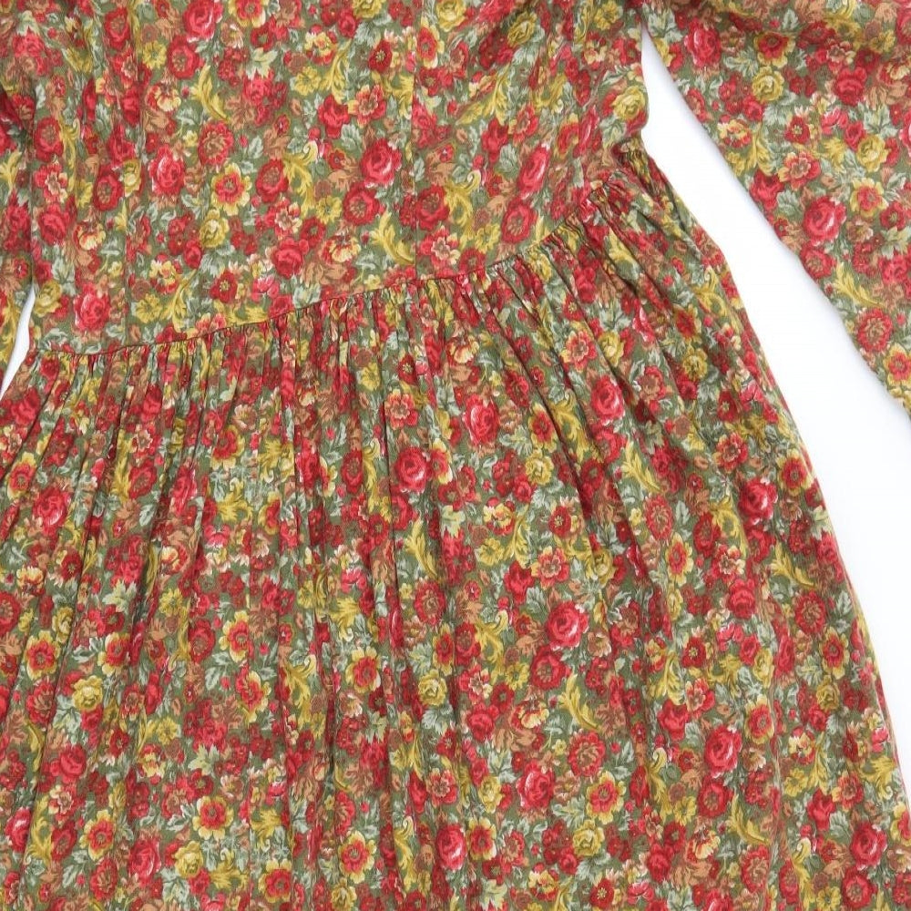 Laura Ashley Womens Multicoloured Floral  Fit & Flare  Size 16