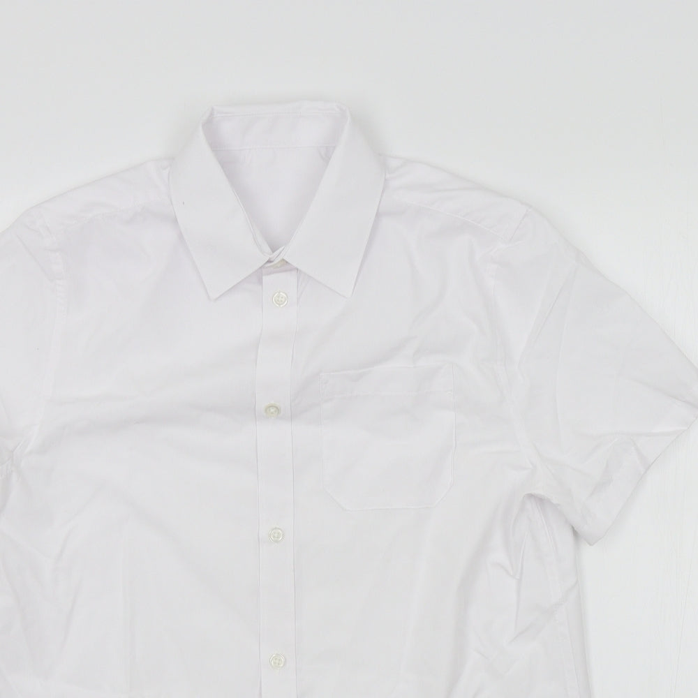 F&F Boys White   Basic Button-Up Size 14-15 Years