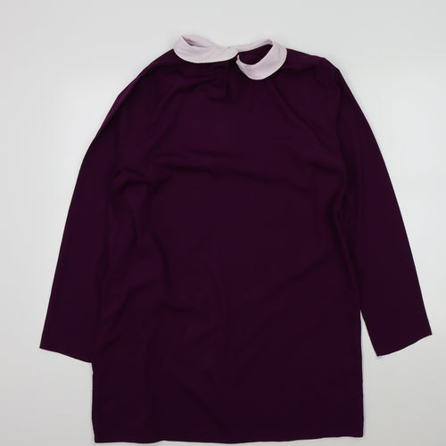 Boohoo Womens Purple   Basic Blouse Size 12