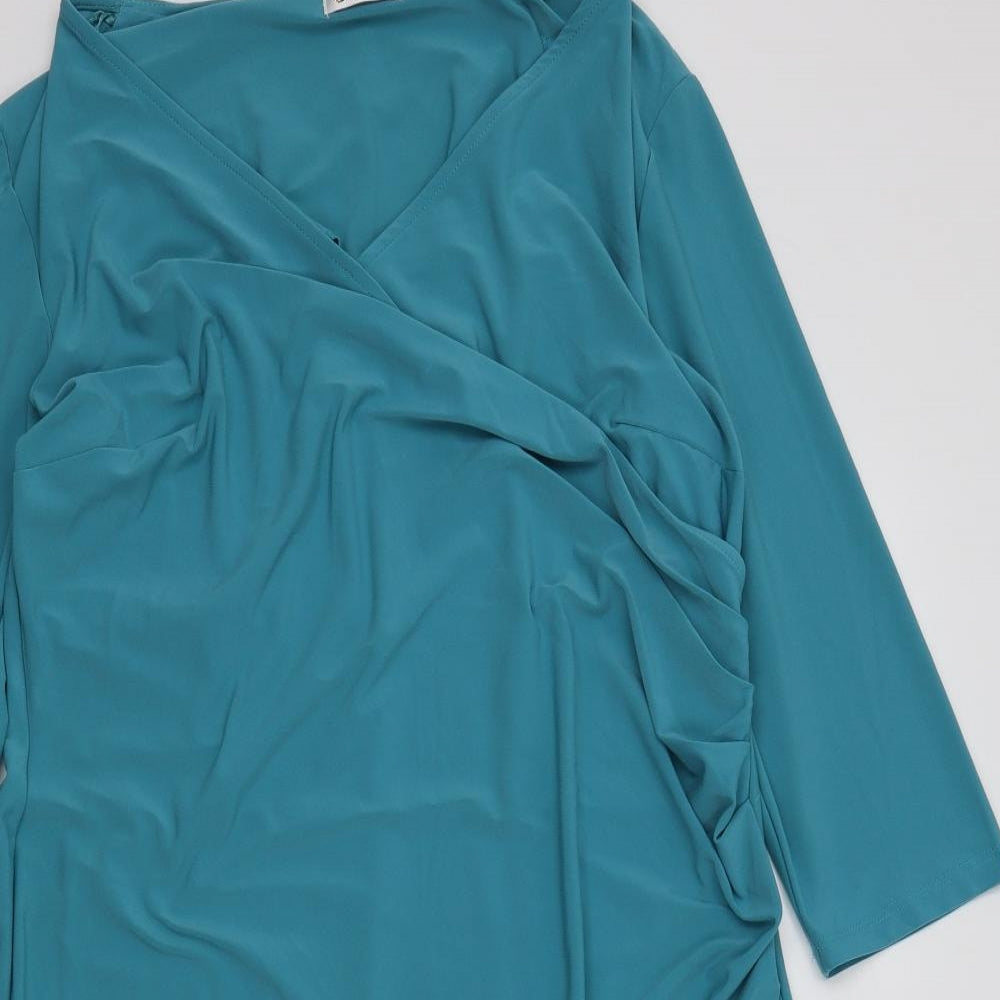 DMART Womens Blue Colourblock  A-Line  Size 18
