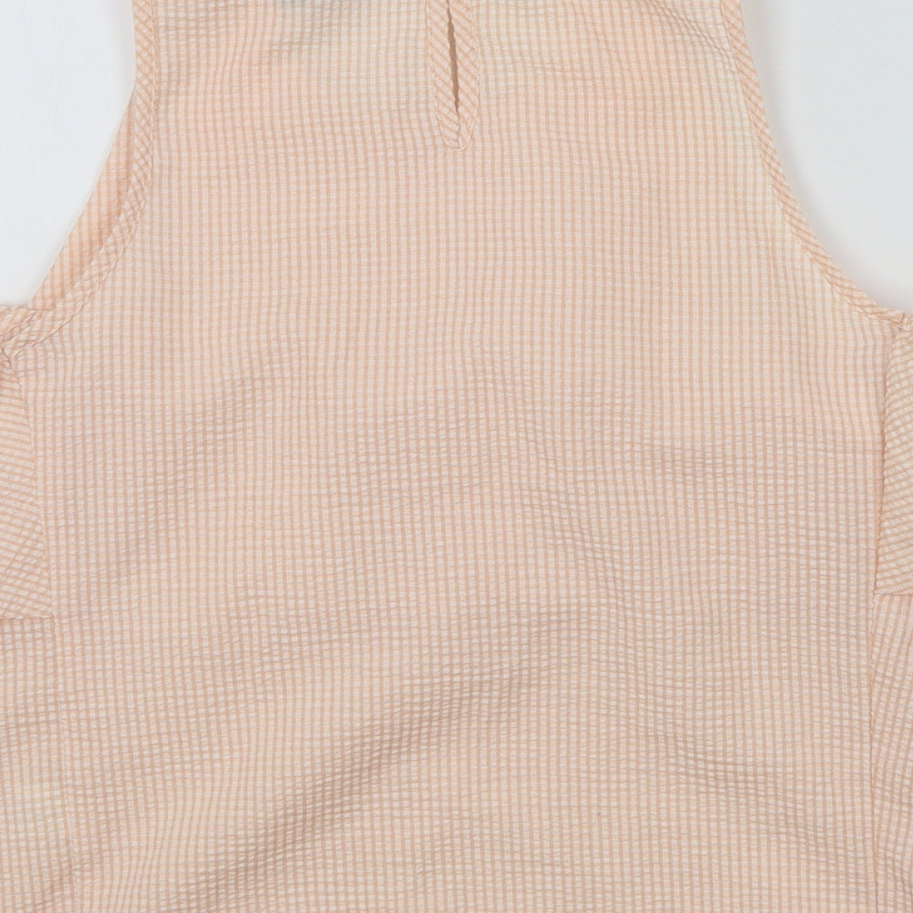 Primark Womens Orange Colourblock  Basic Blouse Size 4