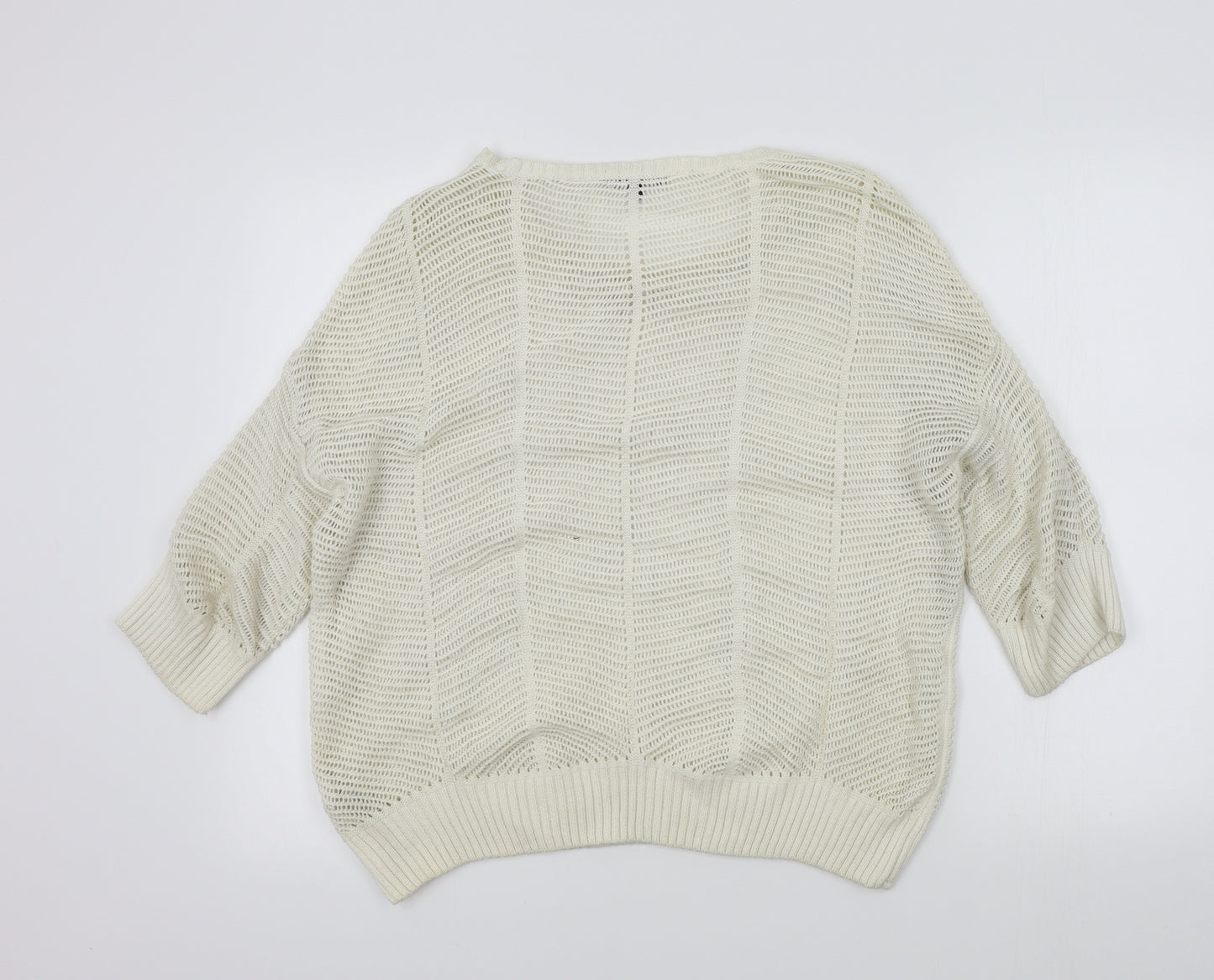 New Look Womens White   Pullover Jumper Size 18