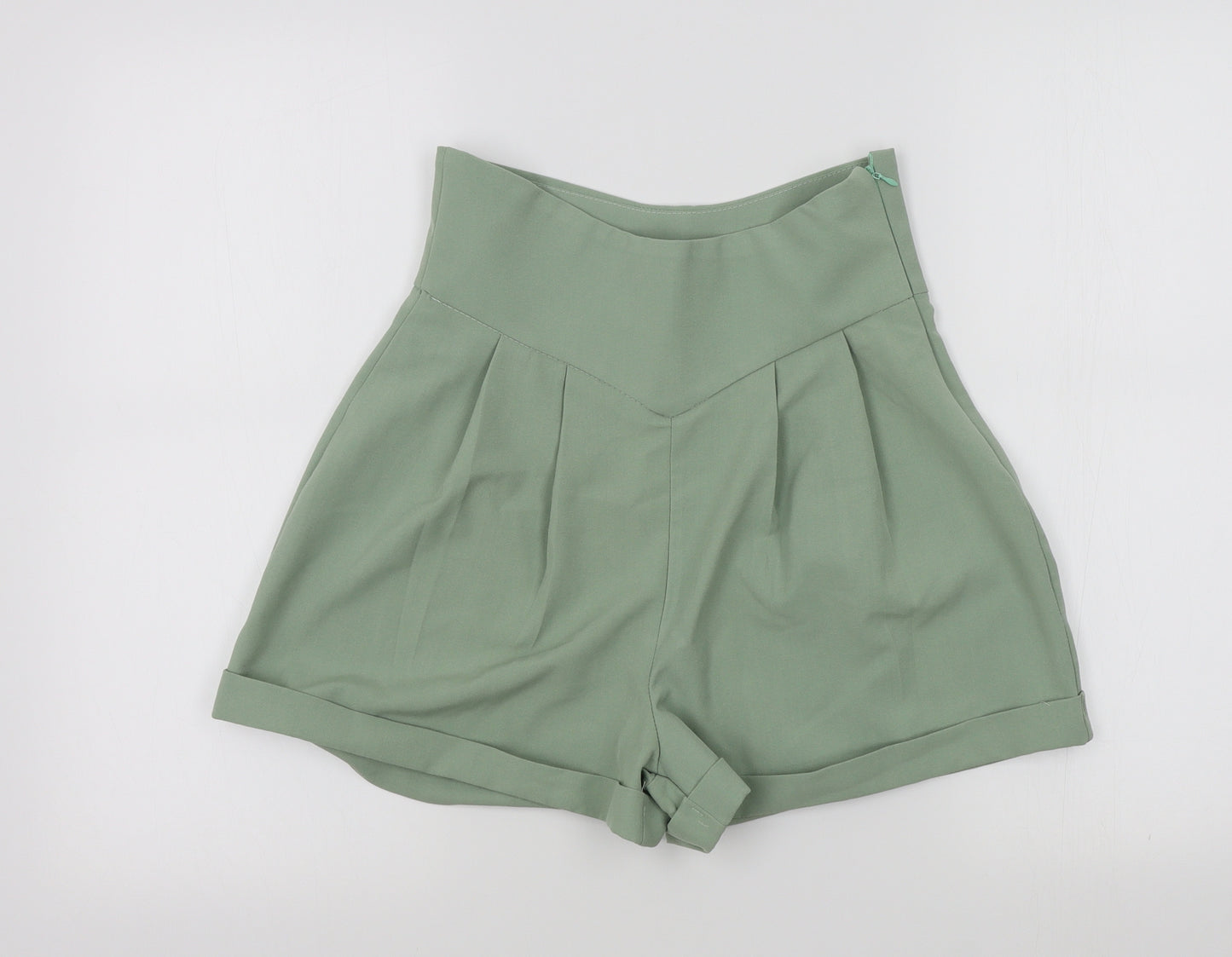 rebellious Womens Green Colourblock  Bermuda Shorts Size 10