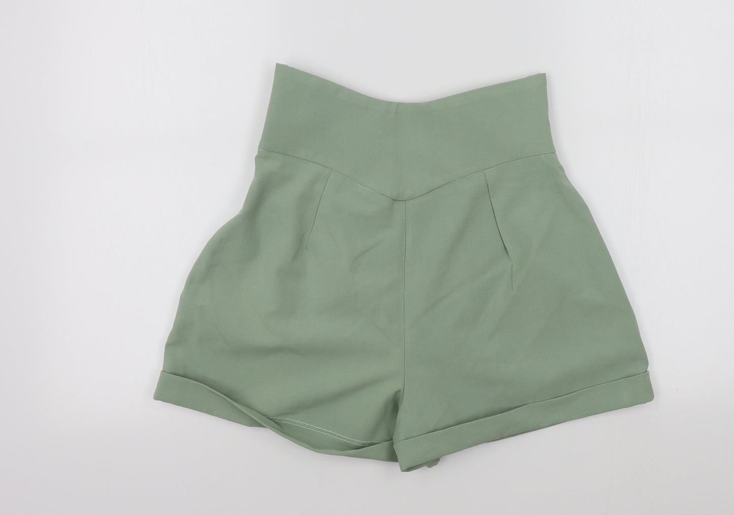 rebellious Womens Green Colourblock  Bermuda Shorts Size 10