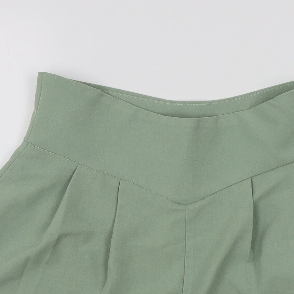 rebellious Womens Green Colourblock  Bermuda Shorts Size 10