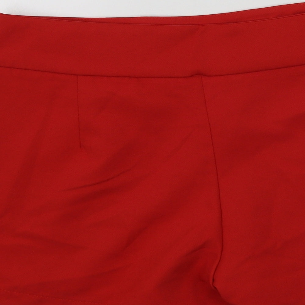 azaka Womens Red   Bermuda Shorts Size M