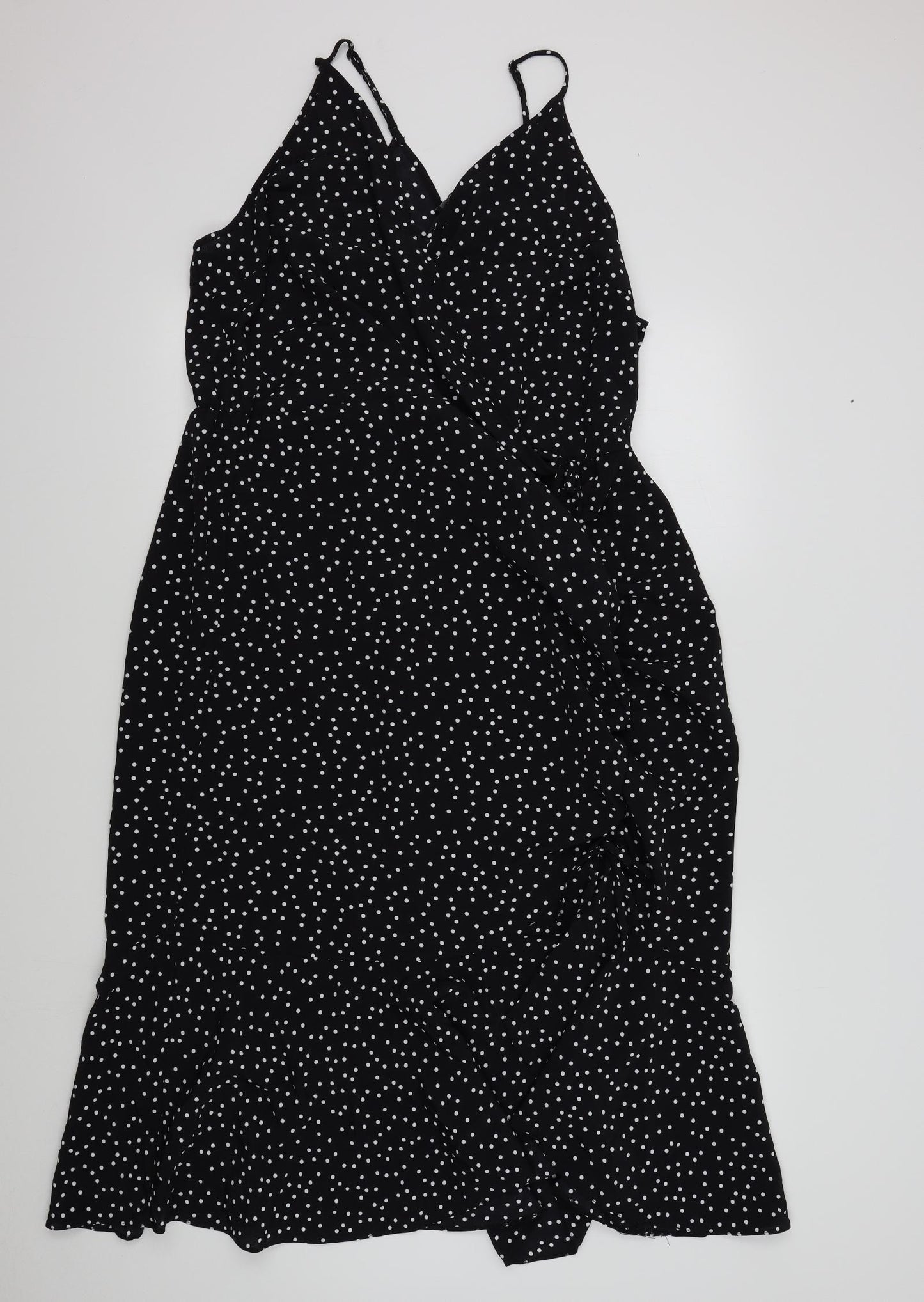 George Womens Black Polka Dot  Fit & Flare  Size 22